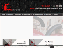 Tablet Screenshot of fireextinguishersliverpool.co.uk